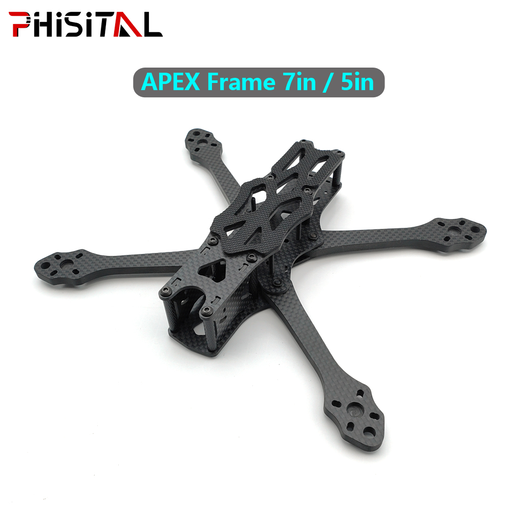 Drone Motor - APEXフレーム 7インチ/6インチ/5インチ カーボンファイバー製クアッドコプターフレームキット（19/22mmカメラ用） | アナログVTX |