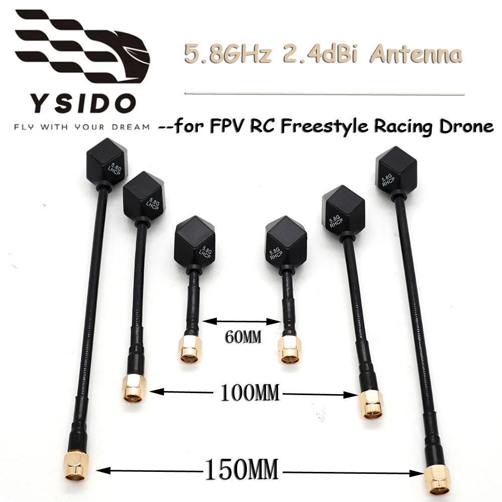 5.8Ghz 軽量アンテナ SMA RPSMA LHCP/R - Drone Battery Strap のレビューと価格